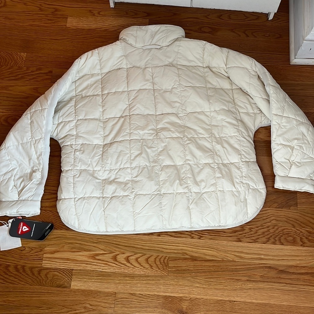 Free People Pippa Packable Puffer Jacket Size XL NWT $198 Cream - Picture 17 of 17